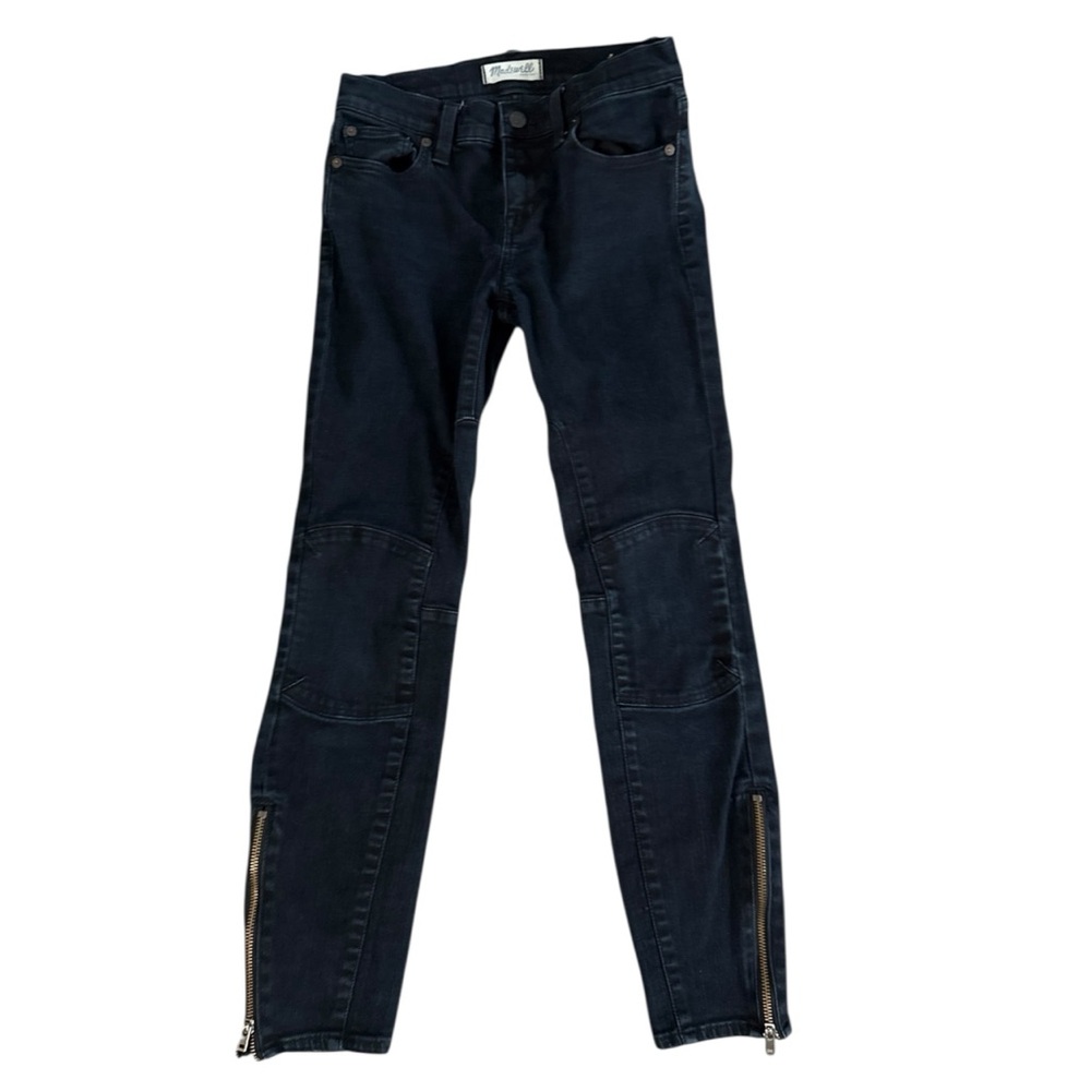 Madewell Skinny Skinny Zip Jeans Rebel Wash Mid-Rise Stretch Women 25.